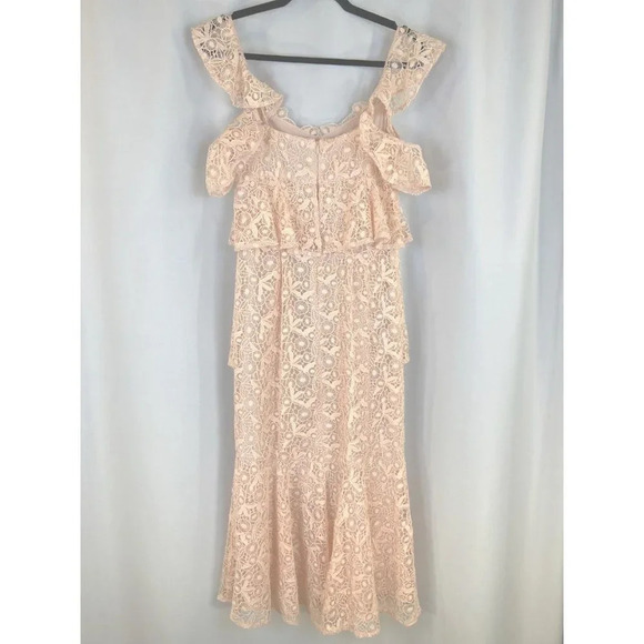 AMUR Pink Lace Hayden Midi Formal Dress $695 - Picture 9 of 15